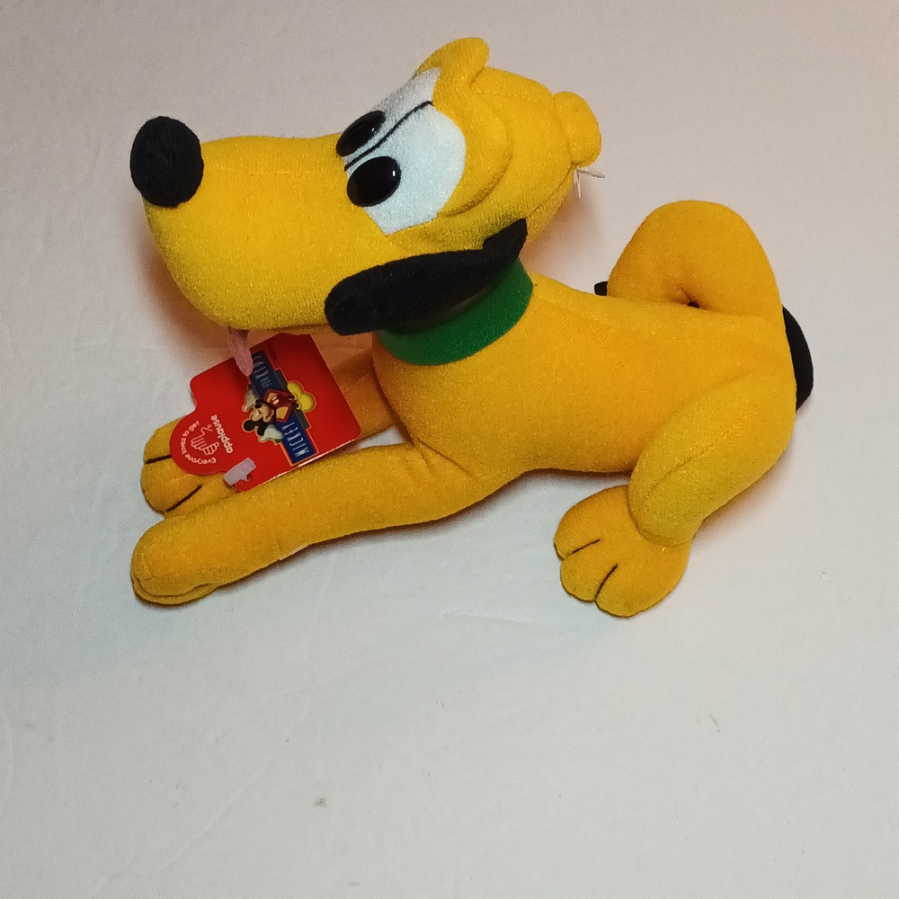 New Vintage Disney Applause 8" Pluto Dog Plush Stuffed Animal